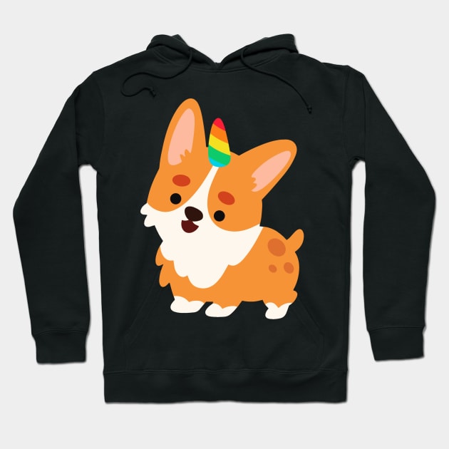 Corgi Puppy Hoodie by edwardecho